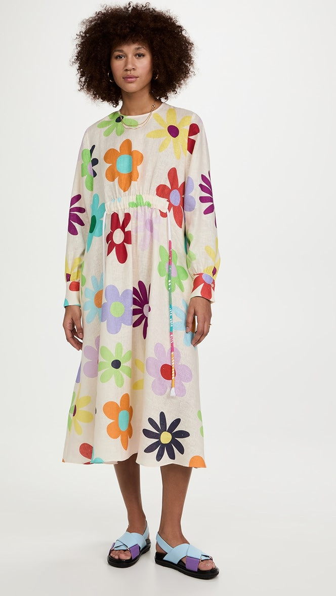 Mira Mikati Long Sleeved Drawstring Waist Dress | SHOPBOP | Shopbop