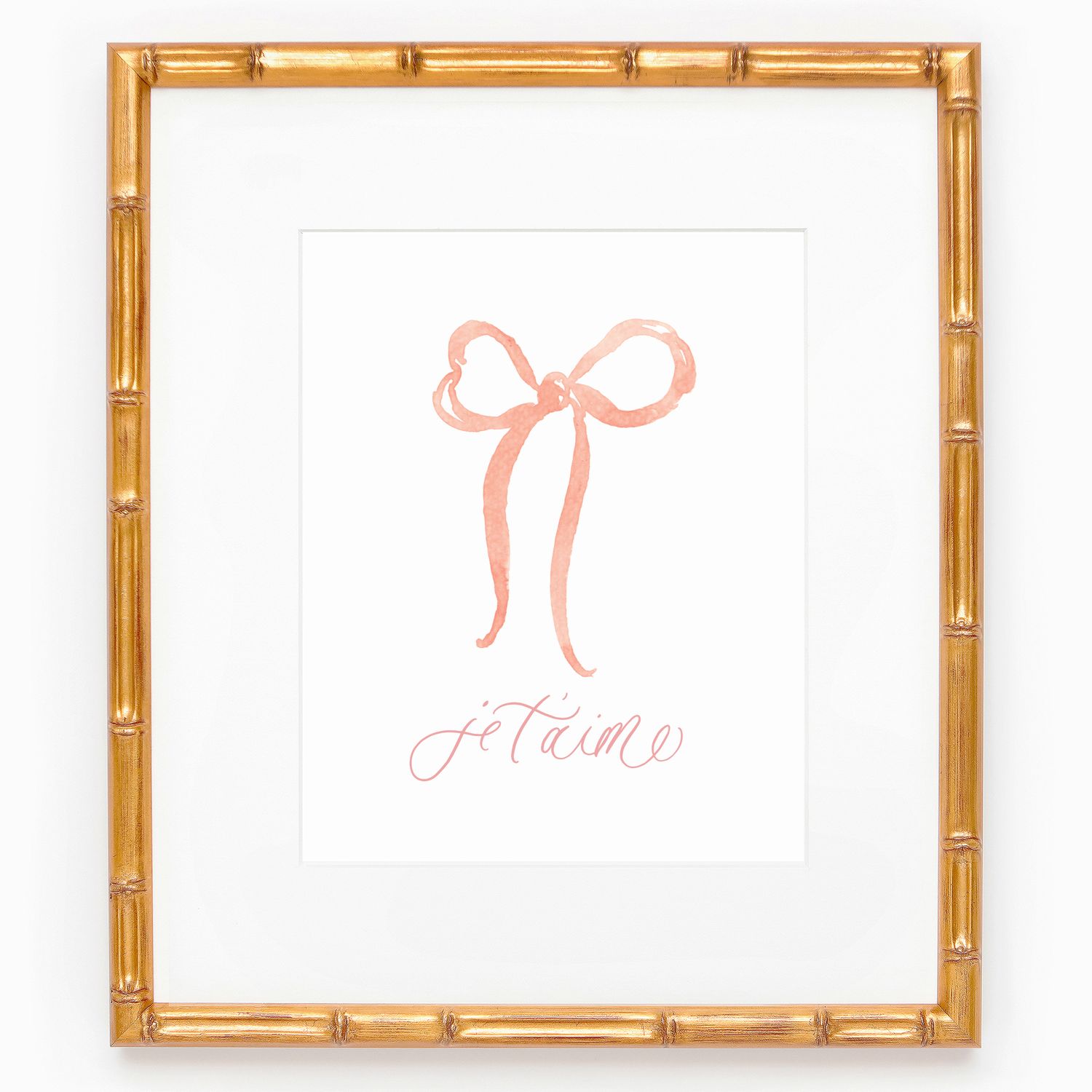 Je T'aime Watercolor Art Print | Simply Jessica Marie