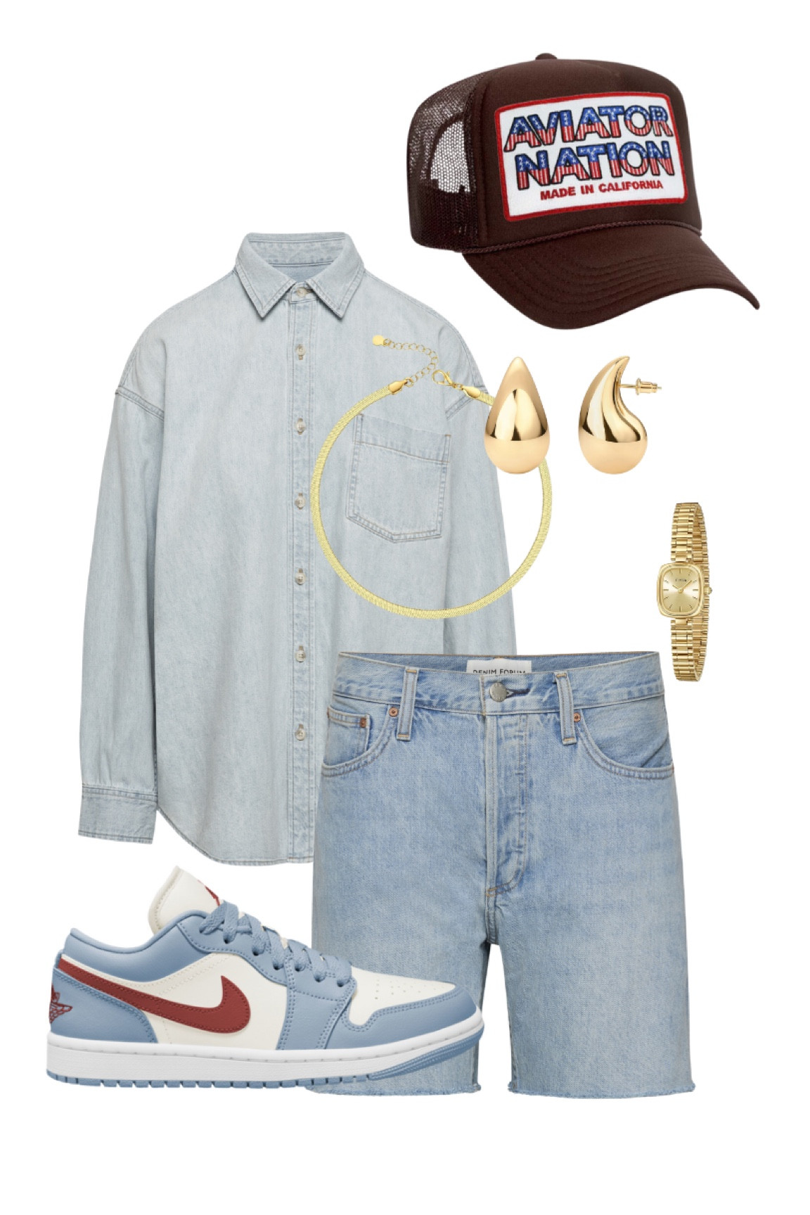 Summer denim on denim baby 🍒🍒 

summer outfit l summer fit 