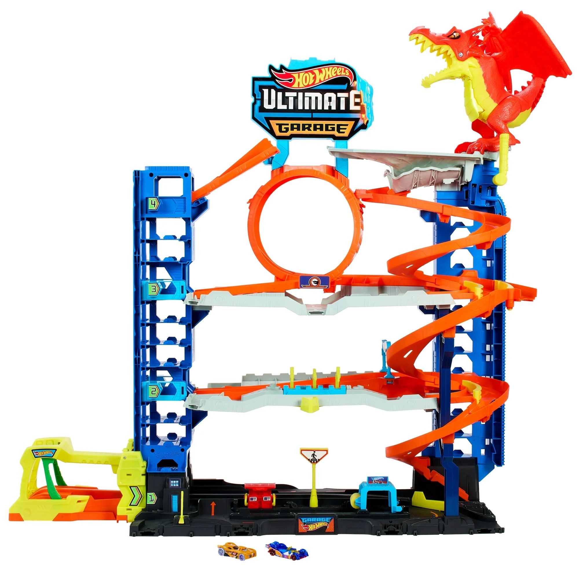 Hot Wheels City Ultimate Garage Playset with 2 Die-Cast Cars, Toy Storage for 50+ Cars | Walmart (US)