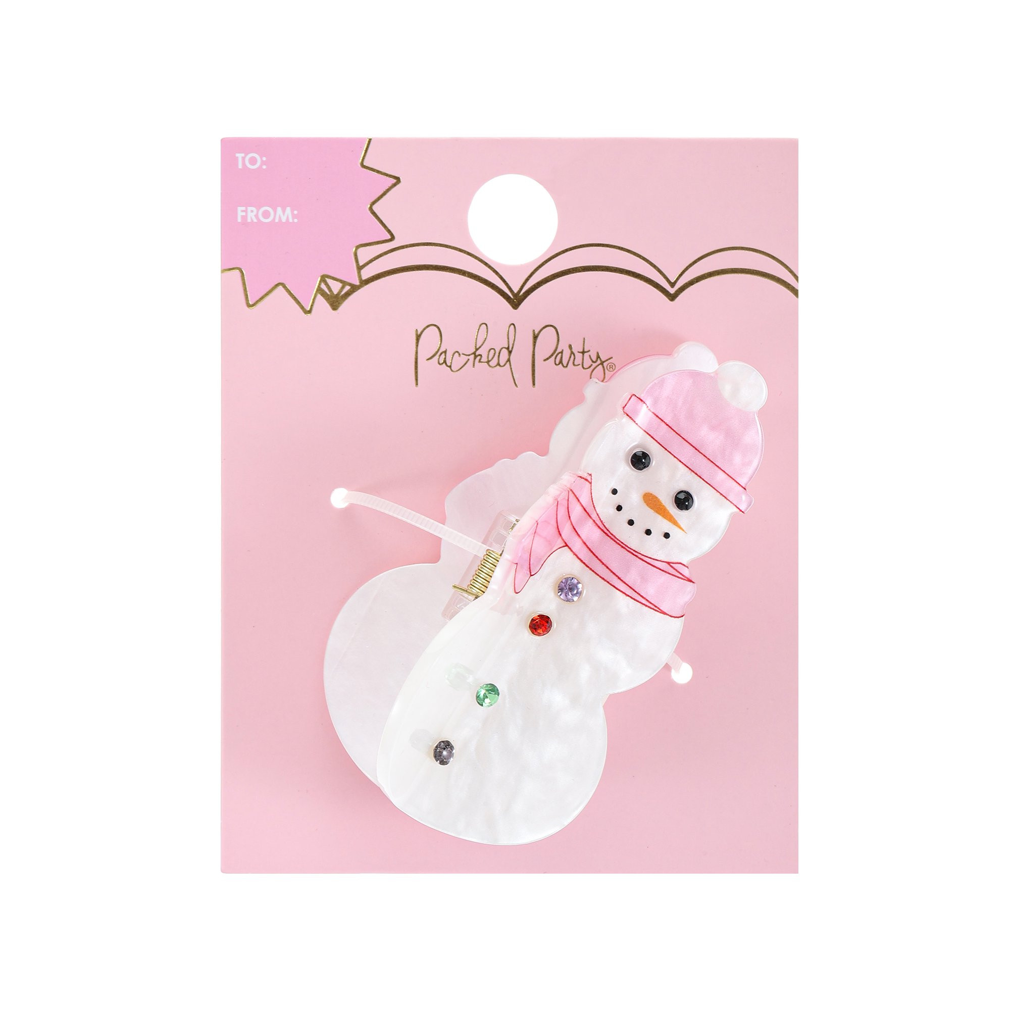 Packed Party Snowman Claw Clip - Walmart.com | Walmart (US)