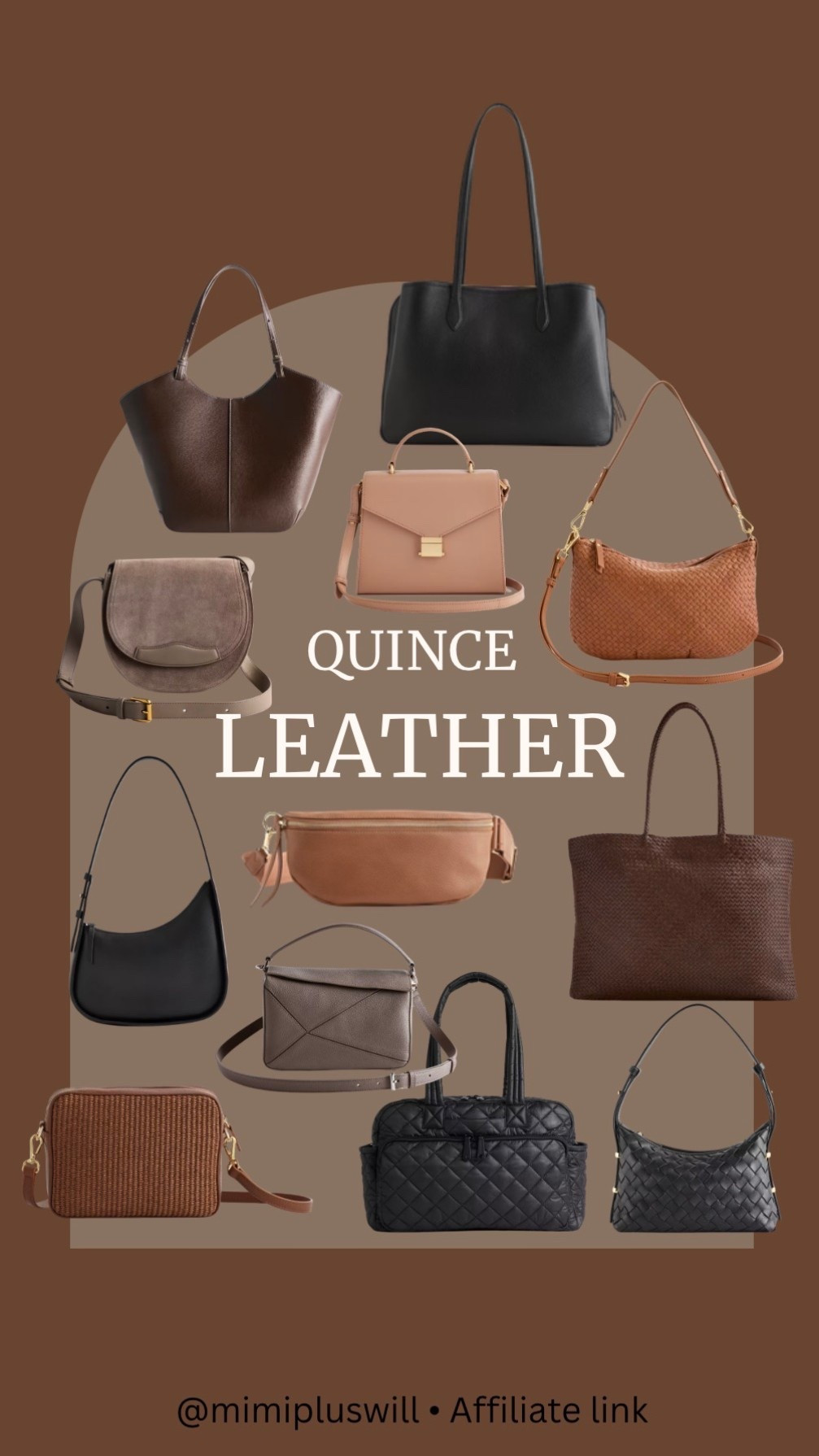 Quince genuine Italian leather bags under $200!!! 

Purse | hand bag | cross body | woven leather | leather purse 
Follow @mimipluswill for more! 

#LTKmomlife #LTKdayinmylife #LTKFindsUnder100
