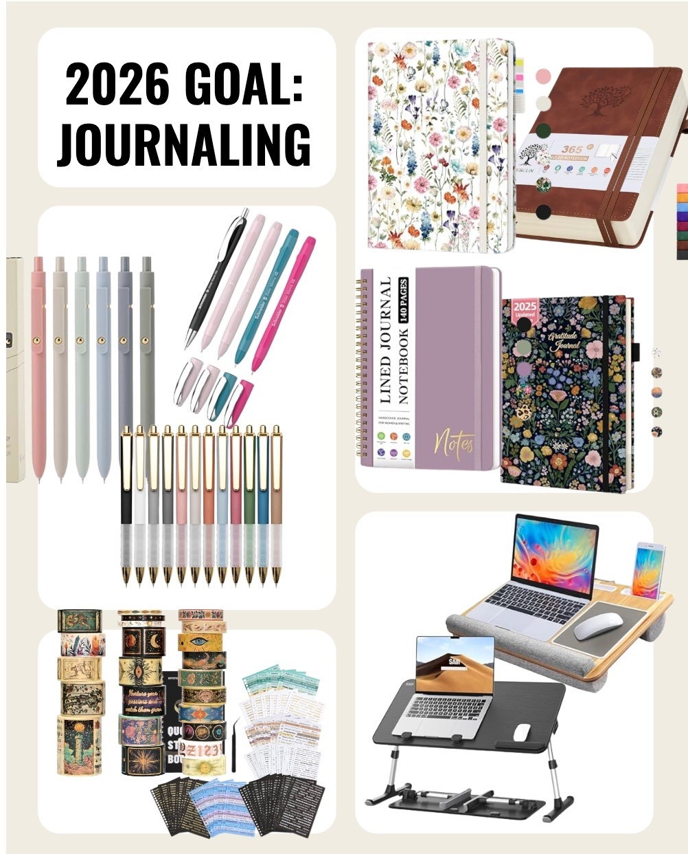 We’re closing out the first official week of 2026 - how are you doing with your resolutions?! Those that let go of their resolutions typically do so by February. Don’t let that be you! Here’s a quick round up of a few of my favorites to keep you journaling and writing all year long  

#newyears #newyearsresolutions #journaling #creative #creativity #junkjournaling 

#LTKdayinmylife #LTKHome #LTKstorytime

#LTKdayinmylife #LTKselfcare #LTKHome