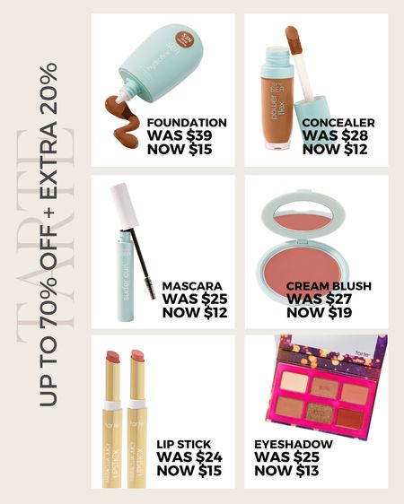 Use code EXTRA20 to grab these Tarte products on sale! You can also use code TARYNNEWTON to get 15% off sitewide including newly launches products!

#LTKSeasonal #LTKbeauty #LTKsalealert
