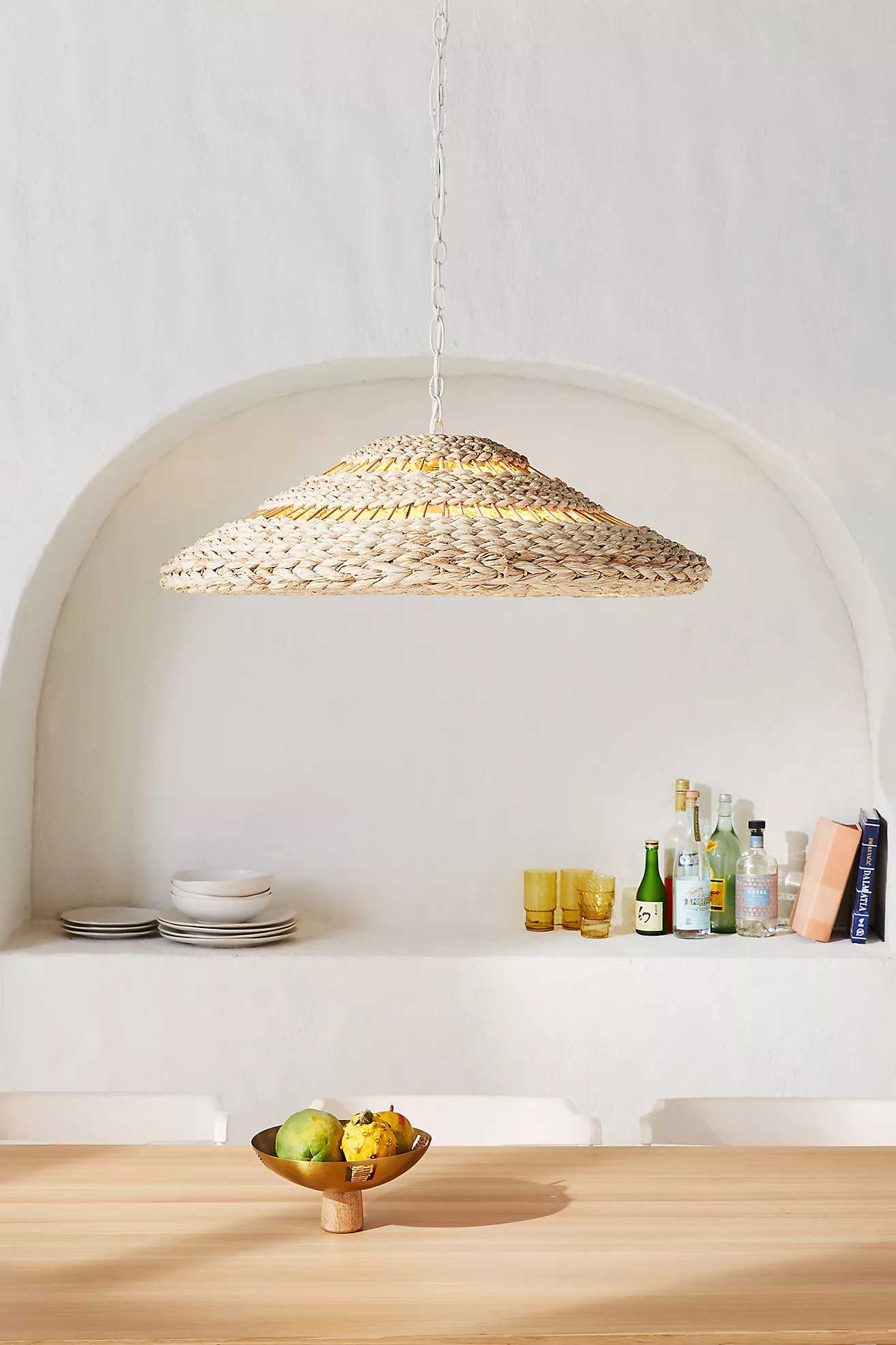 Japhy Raffia Pendant | Anthropologie (US)