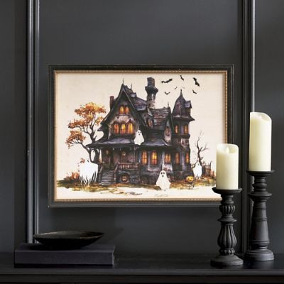 Framed Haunted House Wall Art | Grandin Road