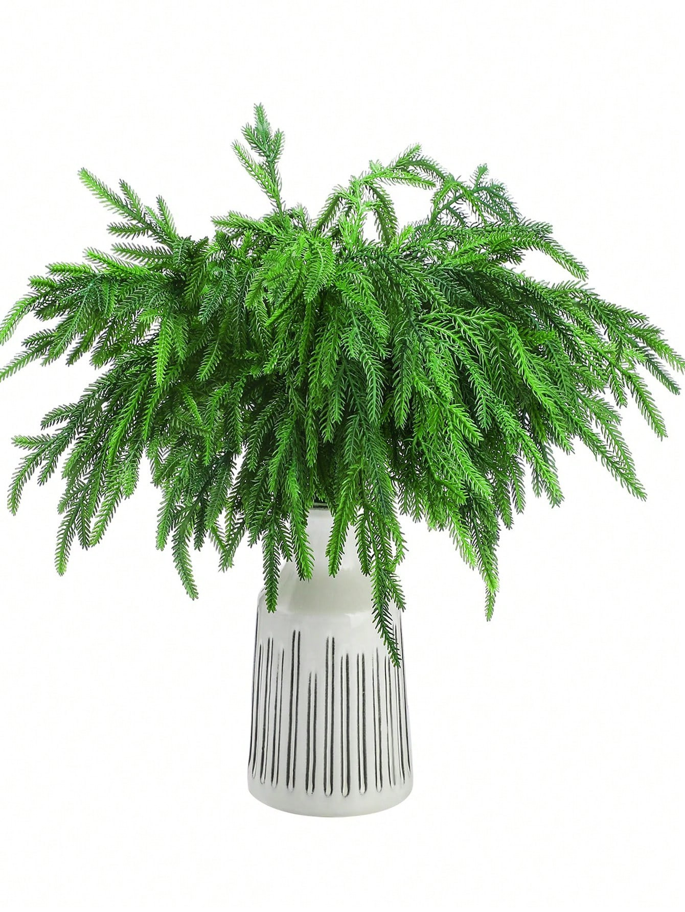 4 piezas de ramas artificiales de pino de Norfolk de Navidad, ramas de pino de Norfolk DIY de art... | SHEIN