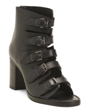 Leather Lauralyn Heeled Sandals | TJ Maxx
