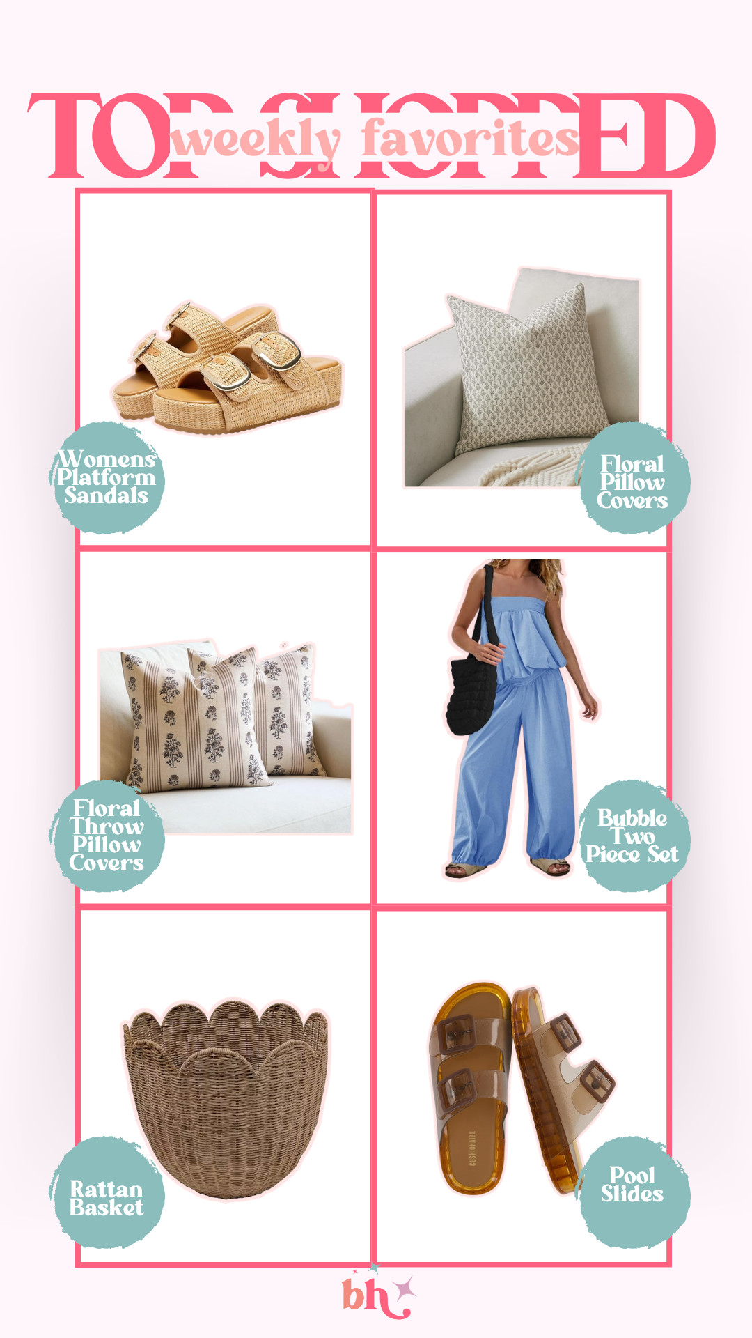 Top shopped this week!

top shopped, best sellers, spring throw pillows, throw pillow covers, sandals, beach shoes, beach sandals, home decor, britt horton, cali 

 #LTKSeasonal #LTKHome #LTKTravel