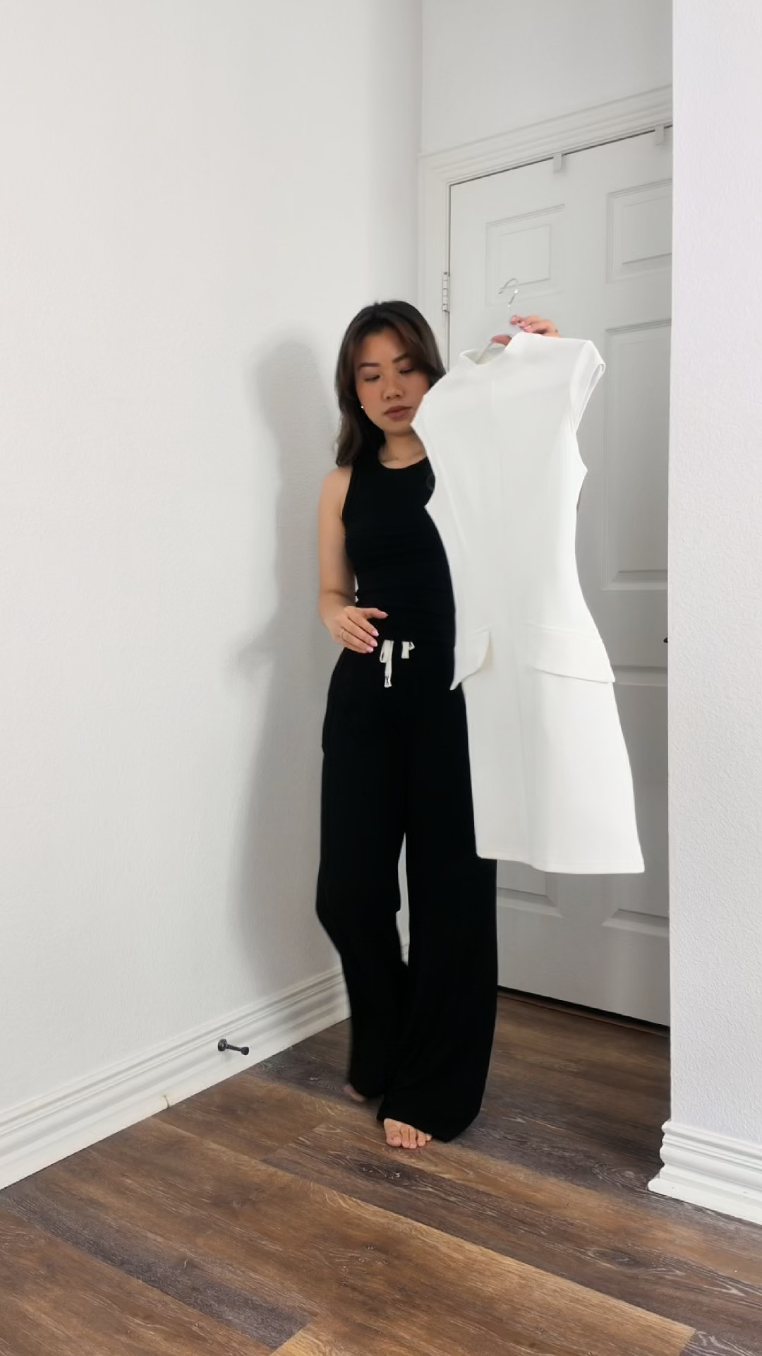 Wearing size S in this dress. Recommend wearing a shapewear underneath :)

graduation dress white dress mini dress 

 #LTKPetite #LTKFindsUnder50 #LTKStyleTip