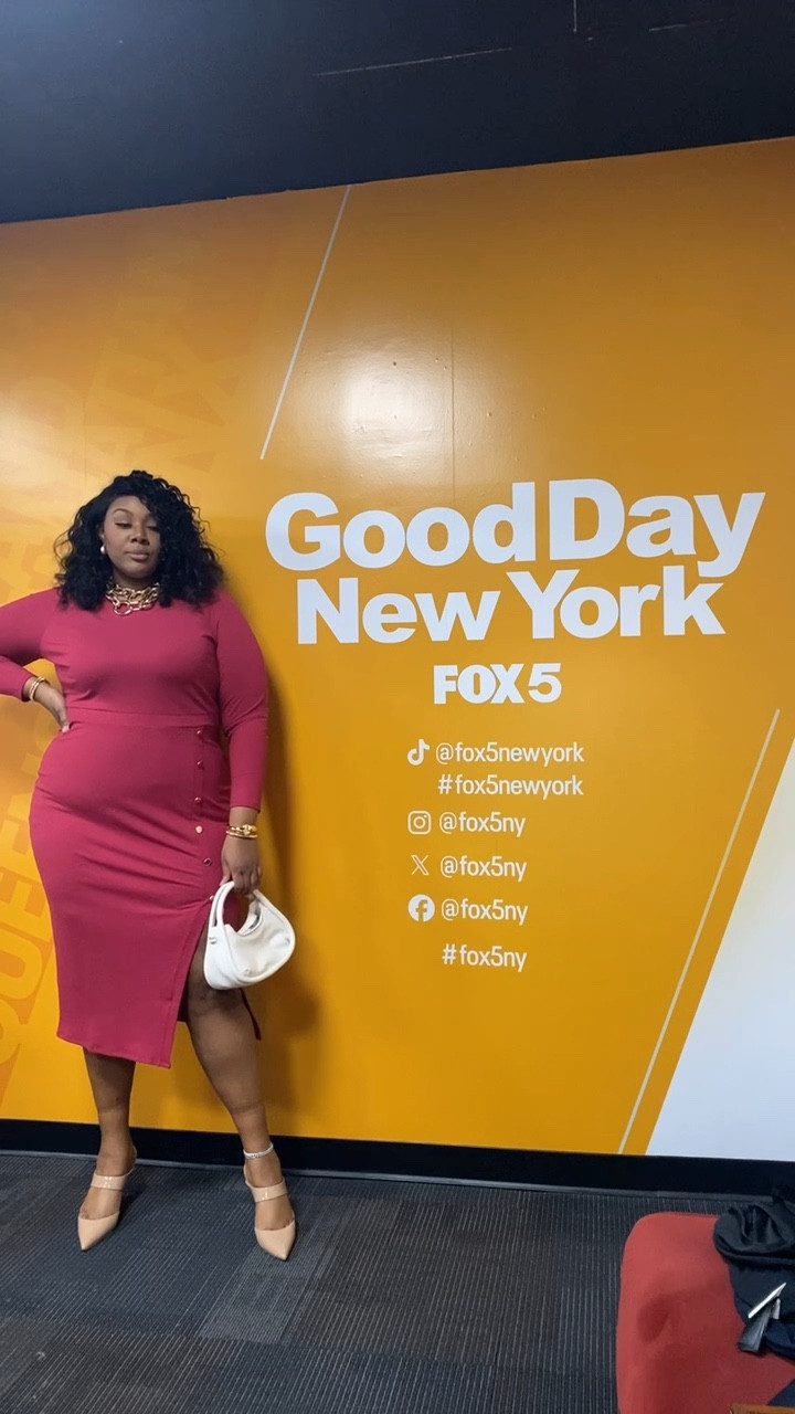IN LOVE with this Nina Parker Dress and Nine West mule! 
Styled by Alisa Frederico of Dressing Jane for the Fox5 NY Valentines Day segment. 

In the dress I’m wearing a 3X but I’m clipped in the back to make it a 2X. 

#LTKPlusSize #LTKStyleTip #LTKSeasonal