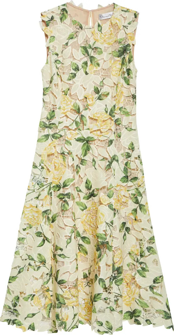 English Rose Guipure Lace Fit & Flare Dress | Nordstrom