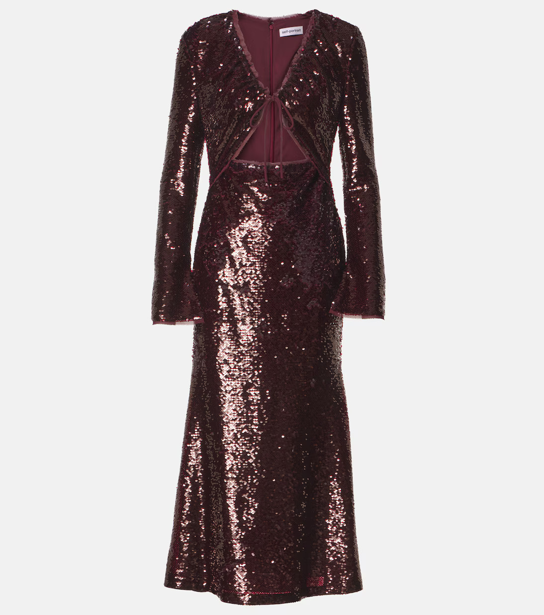 Sequined cutout midi dress | Mytheresa (INTL)