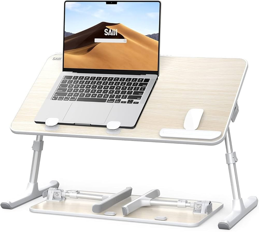 Laptop Desk for Bed, SAIJI Lap Desks Bed Trays for Eating Writing, Adjustable Computer Laptop Sta... | Amazon (US)