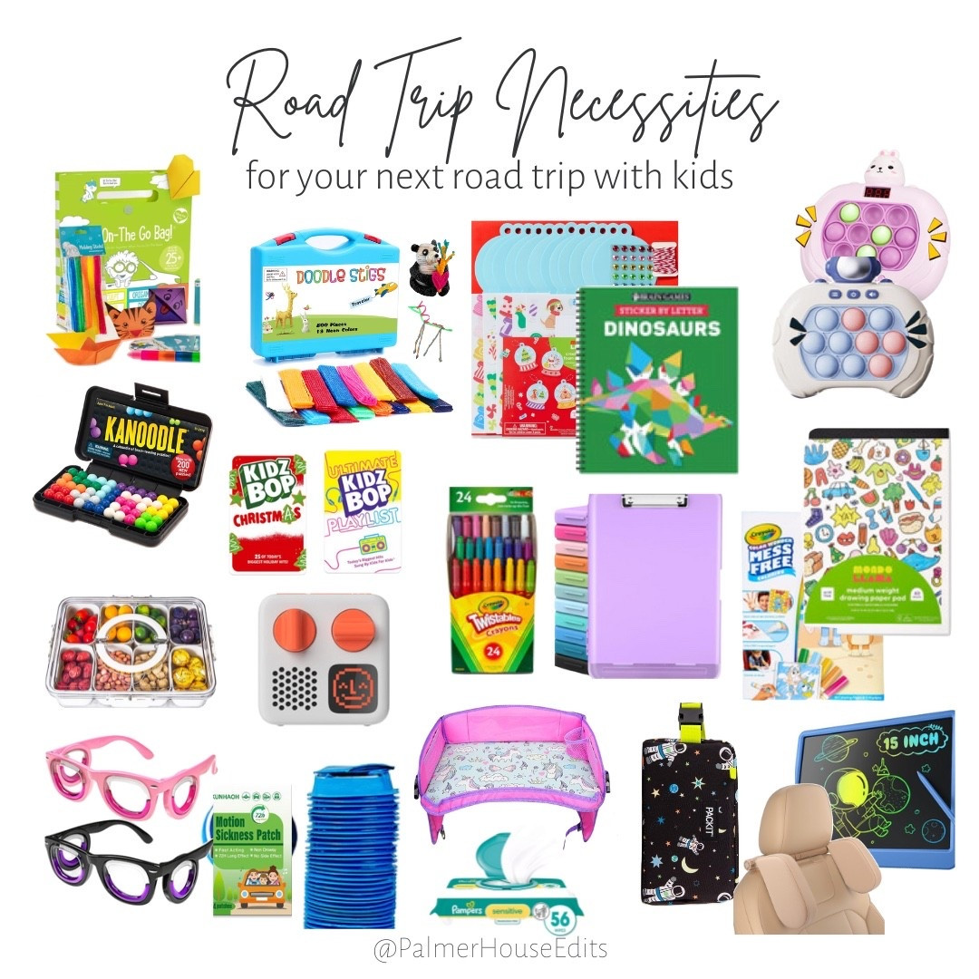 Ready for the car trip to grandmas house? I rounded up helpful items that will make your holiday car ride or plane travel a little easier.
Kids car toys
Kids plane toys
Kids travel toys
Kids travel essentials
Kids car trip activities 
Kids plane trip activities
Crafts for the car
Crafts for the plane
Travel motion sickness

#LTKKids #LTKHoliday #LTKTravel