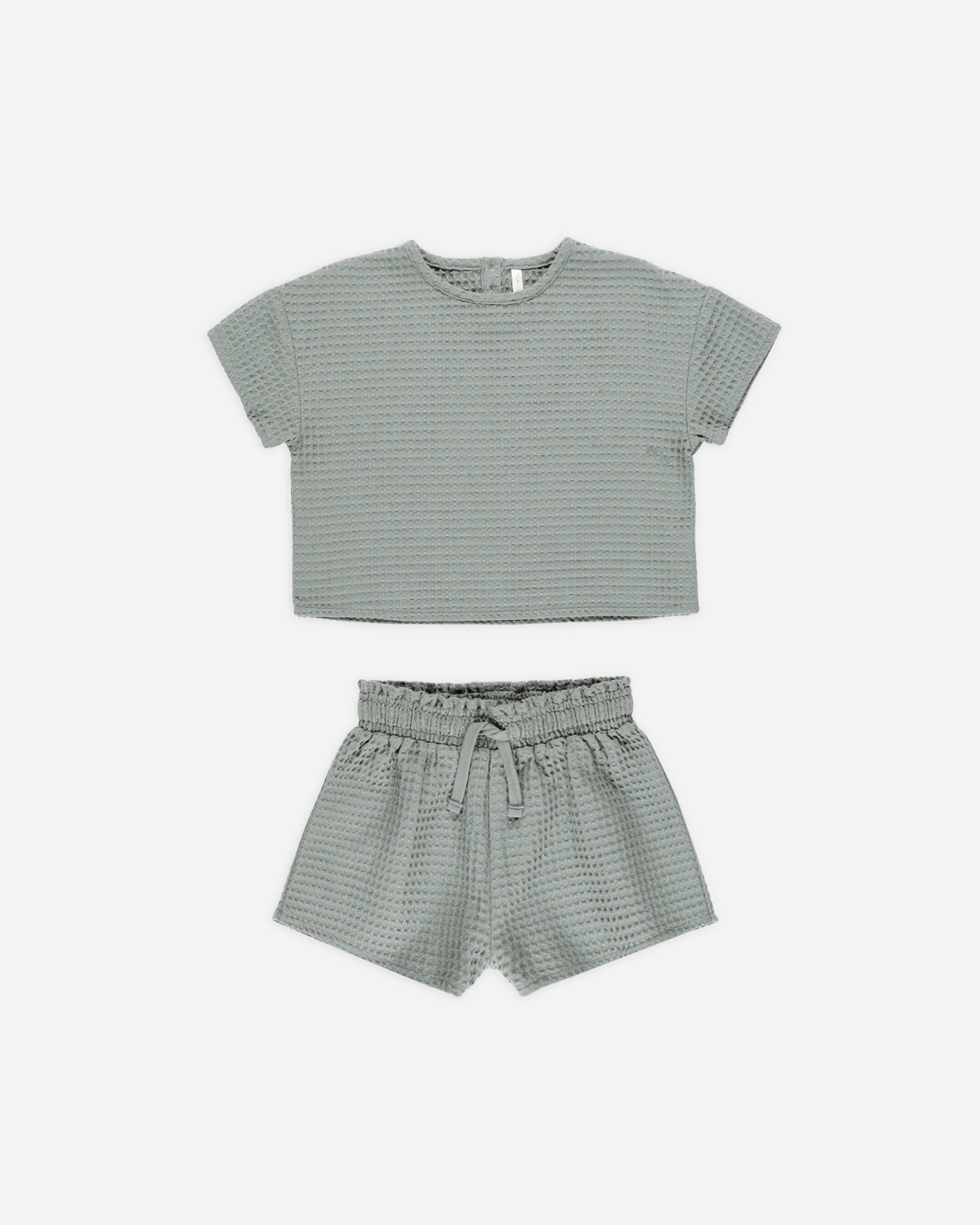 Girls Waffle Set || Eucalyptus | Rylee + Cru