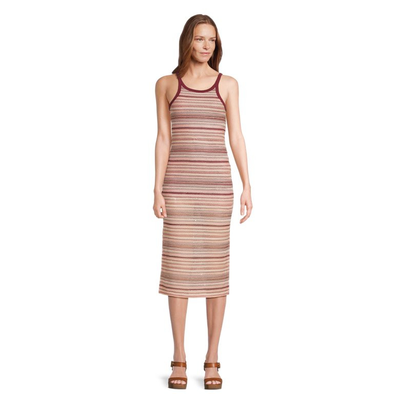 No Boundaries Women's Juniors Stripe Tank Dress, Sizes XS-XXXL - Walmart.com | Walmart (US)