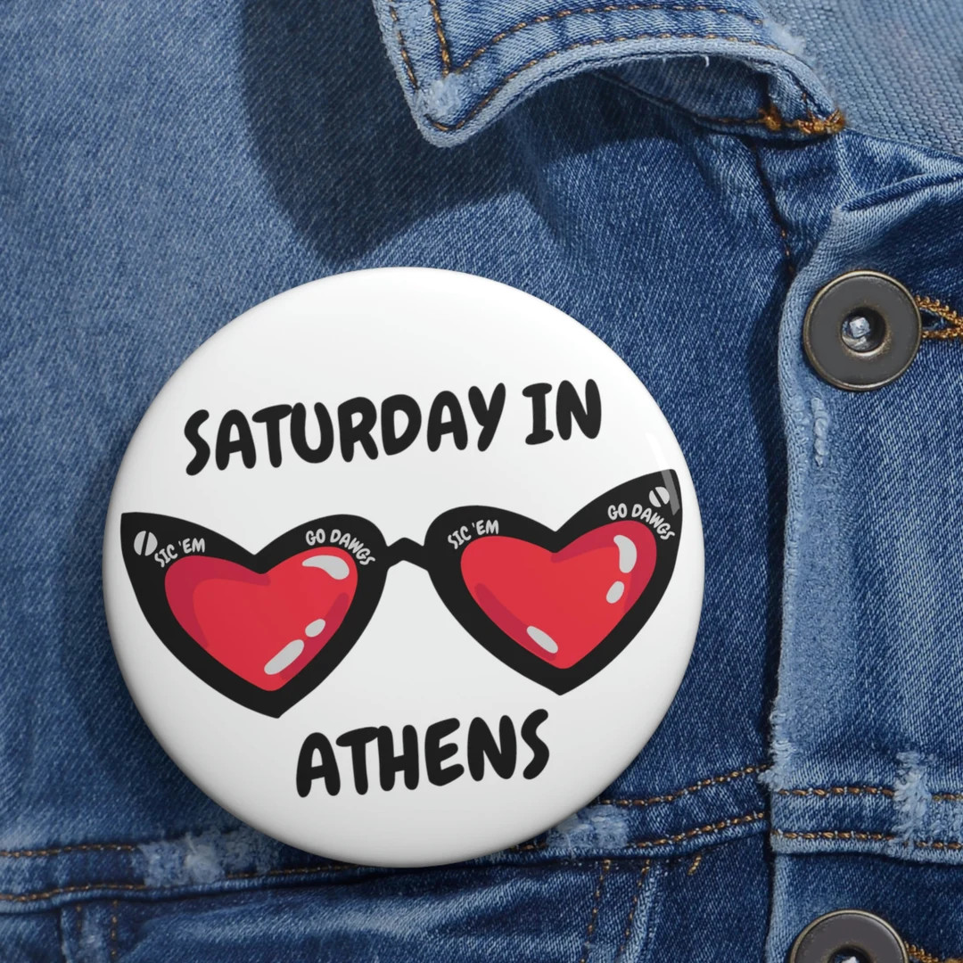 Saturday in Athens, Saturday Football, Gameday Button, Athens Button, UGA Button, UGA Gameday, Bu... | Etsy (US)