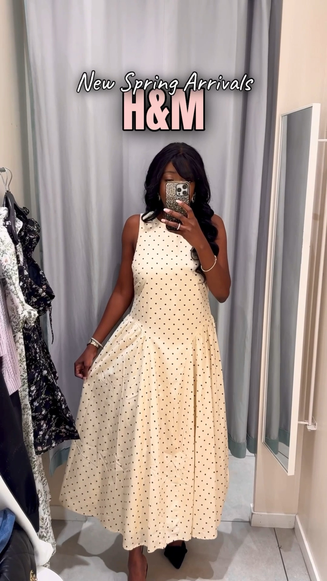 New Spring Arrivals at H&M 
Floral Mini Dress: Wearing a small however, slightly big at the bust (I’m a 34D) 
Floral Maxi Dress: True to size. Wearing a small
Polka Dot Maxi Dress: Wearing a small however slightly big for me at the waist. 
Pink Top: Trie to size. Wearing a small
White Jeans: True to size. Wearing a 6. 
Lavender Sweater Cardigan: True to size. Wearing a small. 
Black Balloon Pants: True to size. Wearing a small. 

Spring Outfits 2026, Spring Outfit, Spring Fashion, Ootd, Spring Dresses, Dress, 

#LTKSeasonal 

#LTKOver40 #LTKootd #LTKSaleAlert