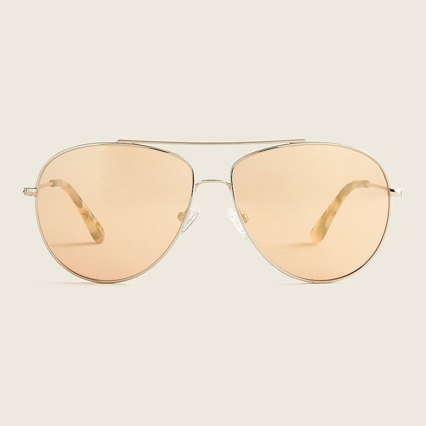 Bondi wire-frame aviator sunglasses | J.Crew US