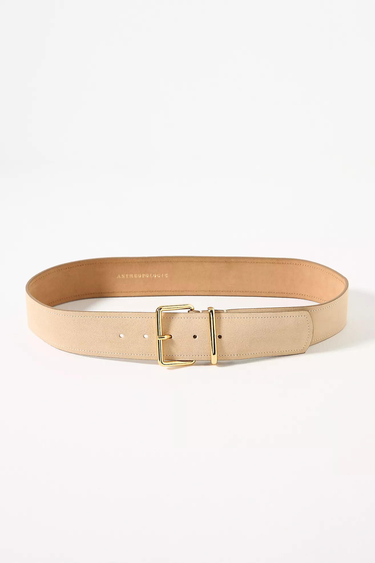 Square-Buckle Suede Belt | Anthropologie (US)
