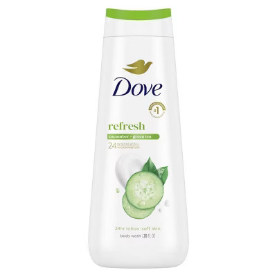 Dove Refresh Body Wash Cucumber & Green Tea 24hr Lotion-Soft Skin - 20 fl oz | Target