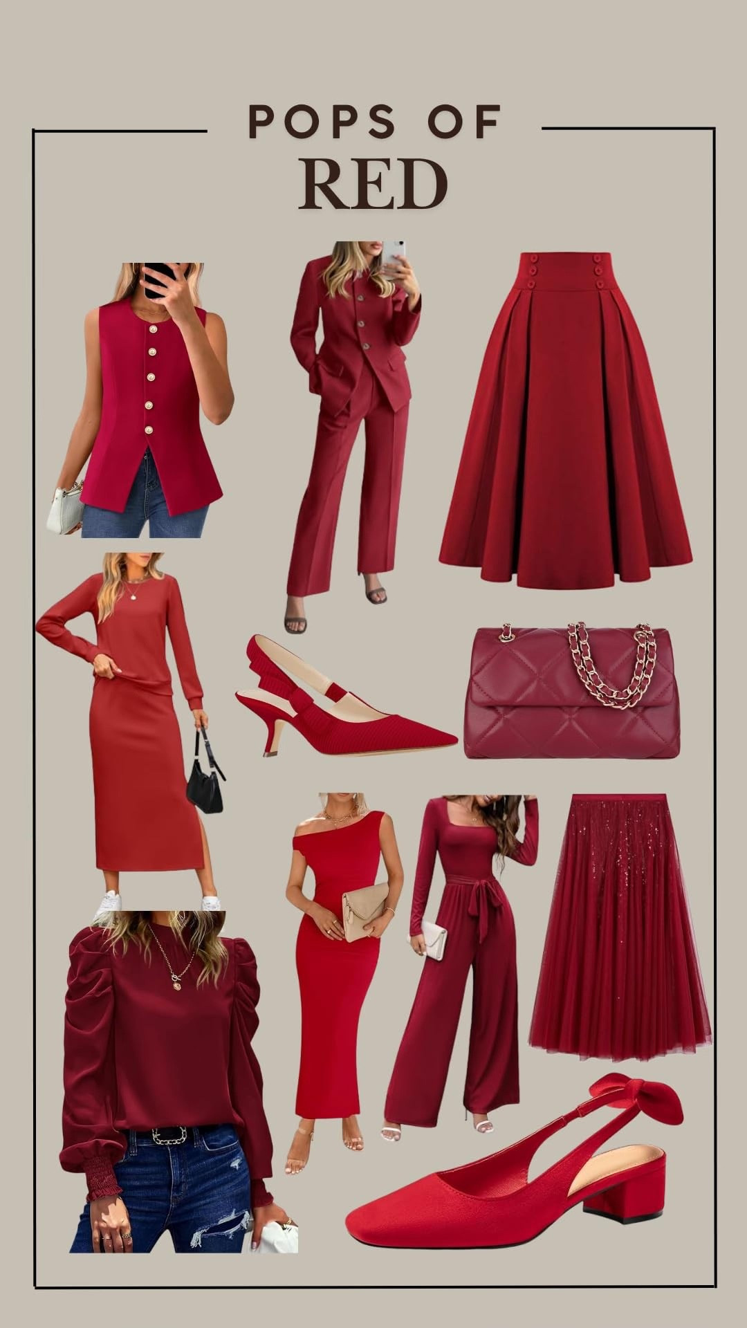 Love a good pop of red 

#LTKgrwm #LTKSeasonal #LTKHoliday