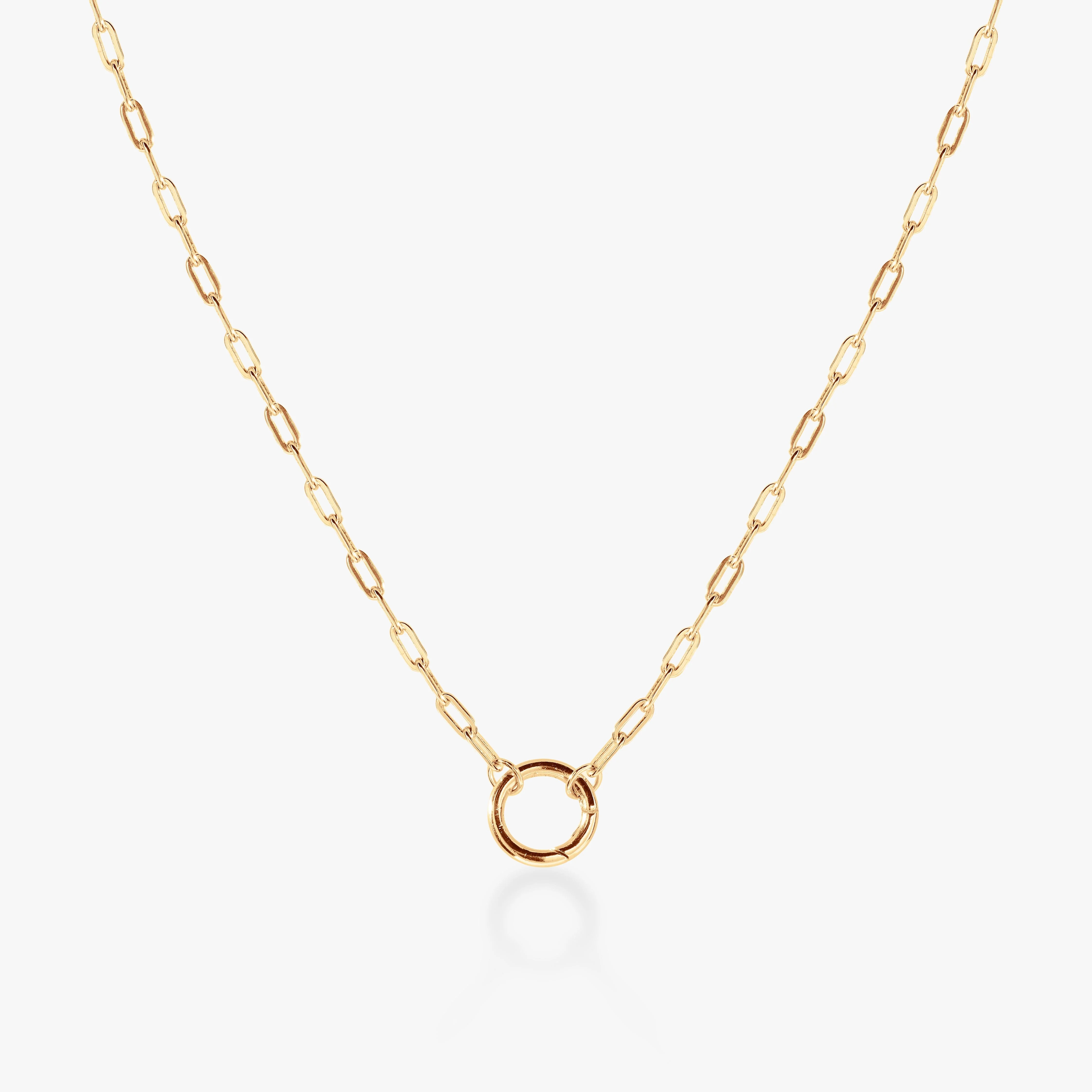 Front Clasp Paperclip Chain | Tiny Tags (US)
