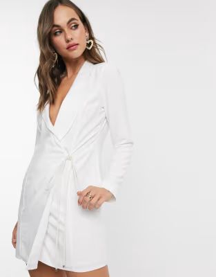 ASOS DESIGN mini tux dress with rope tie | ASOS (Global)