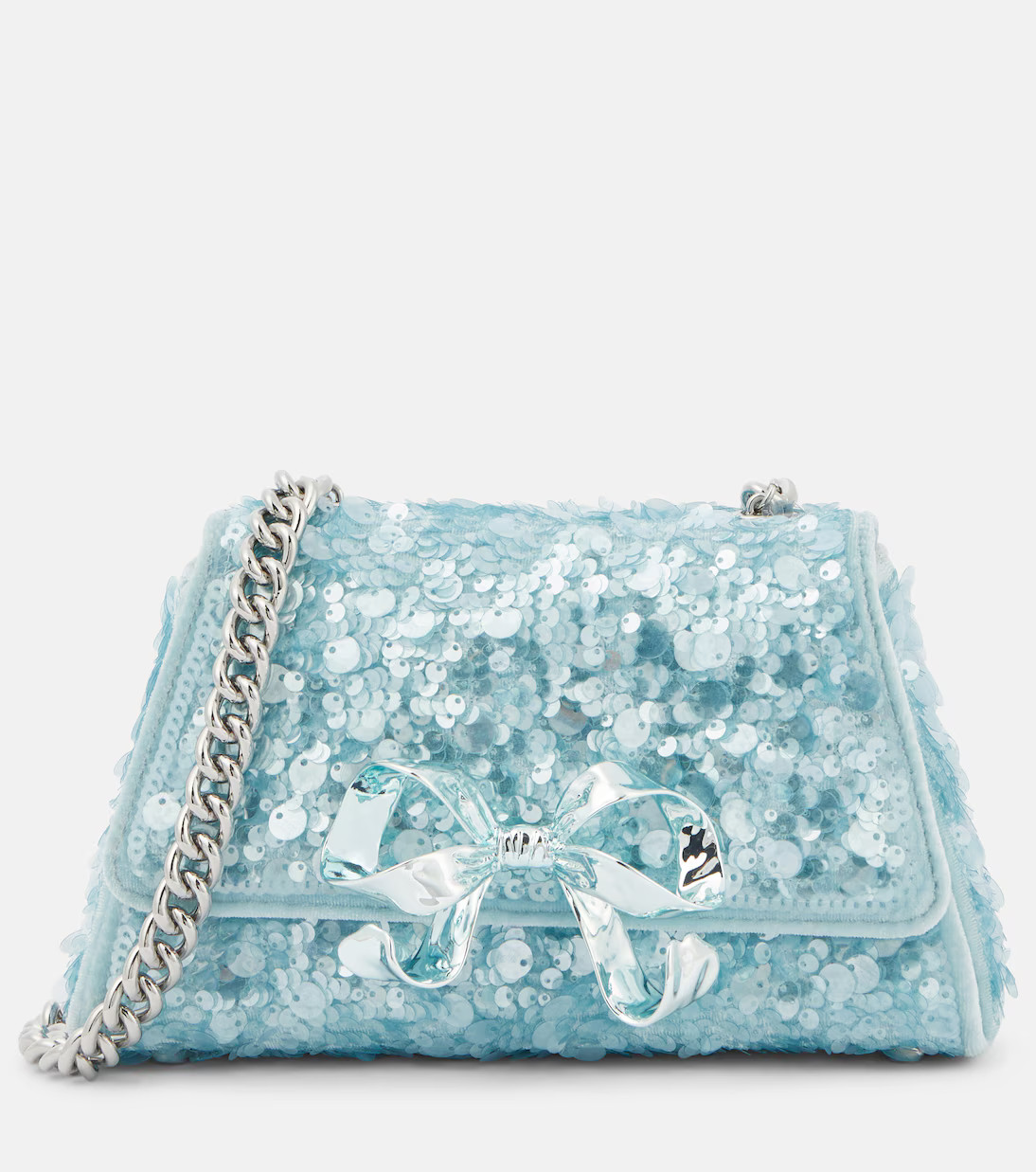 Bow Mini sequined shoulder bag | Mytheresa (US/CA)
