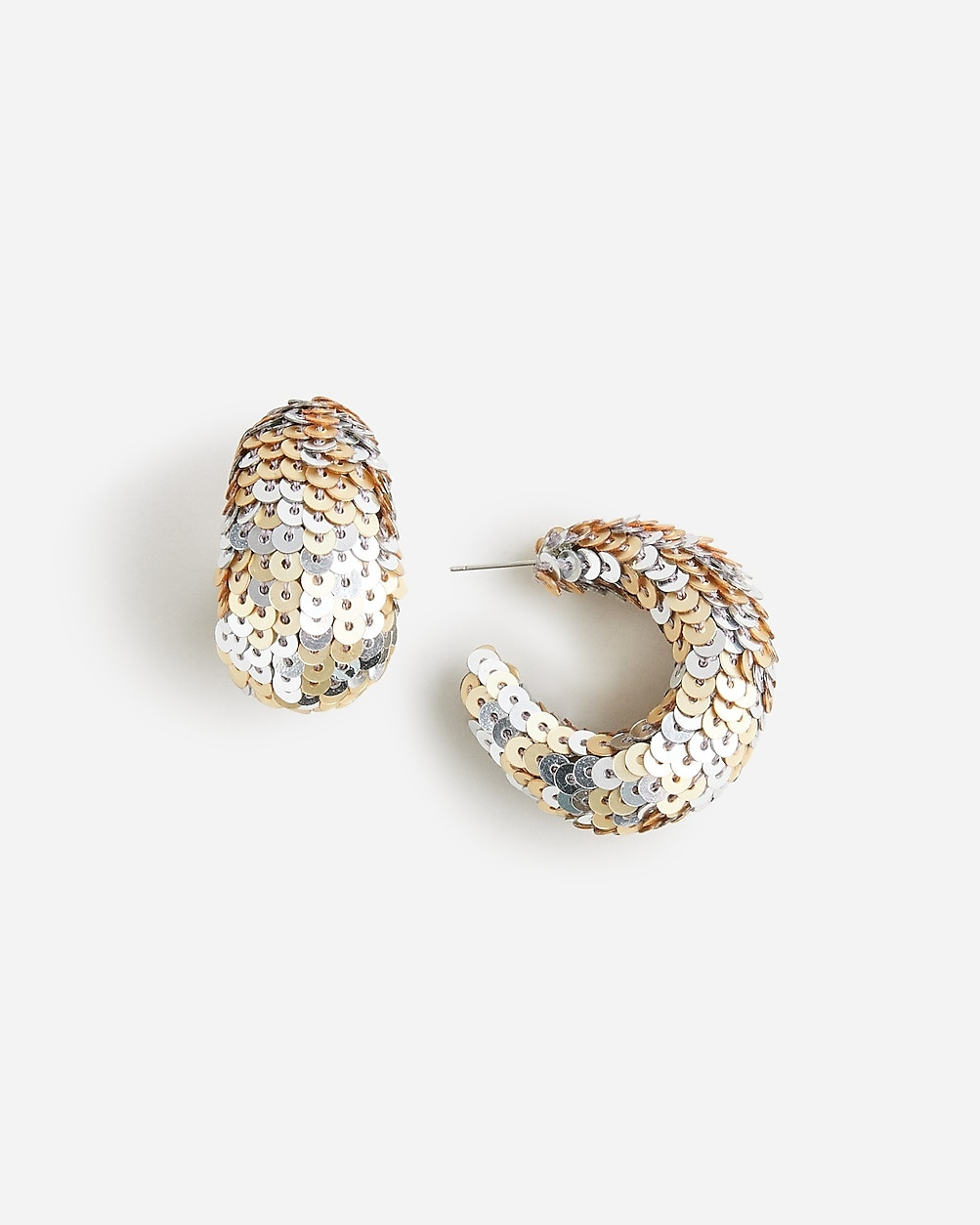 Sequin hoop earrings | J. Crew US