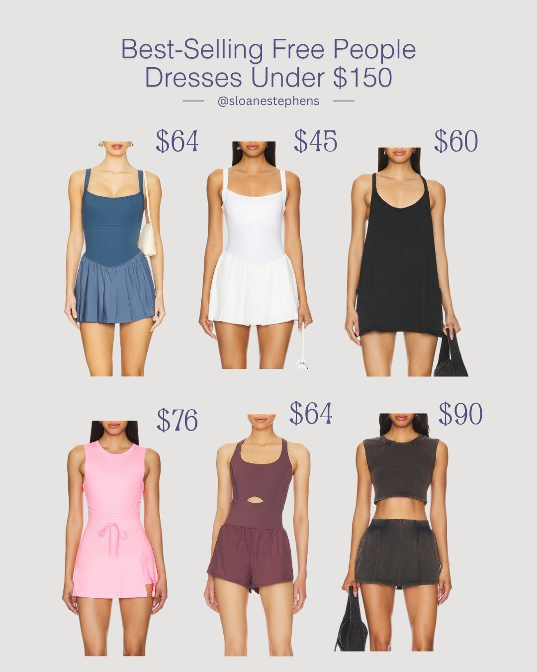 Best-Selling Free People Dresses Under $150 👗
Your most-loved Free People looks — all under $150!
From sporty minis to chic everyday dresses, these best-sellers are fall staples that move from court to coffee effortlessly.

#FreePeopleStyle #AffordableFashion #FallOutfits #Under150 #TennisDress #AthleisureStyle #LTKFinds #OOTD 

 #LTKActive #LTKFindsUnder100