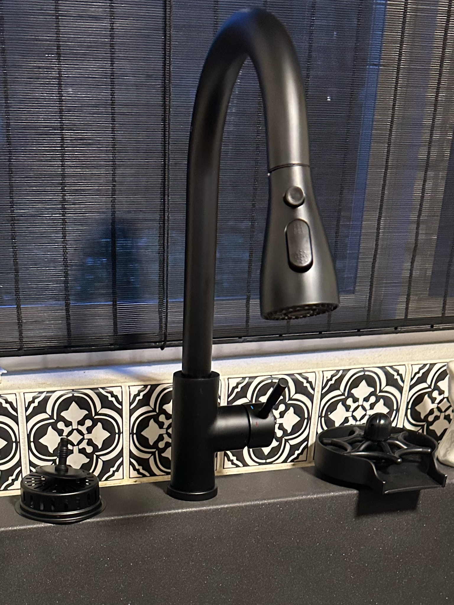 Loving our new black kitchen faucet, cup rinser, and drain! The kitchen feels more modern and functional now! Very impressed with the quality of these- they are metal and under $100! I got all 3 for about $150 total. Easy kitchen upgrade 

Amazon find, kitchen update, modern home

#LTKunder50 #LTKhome