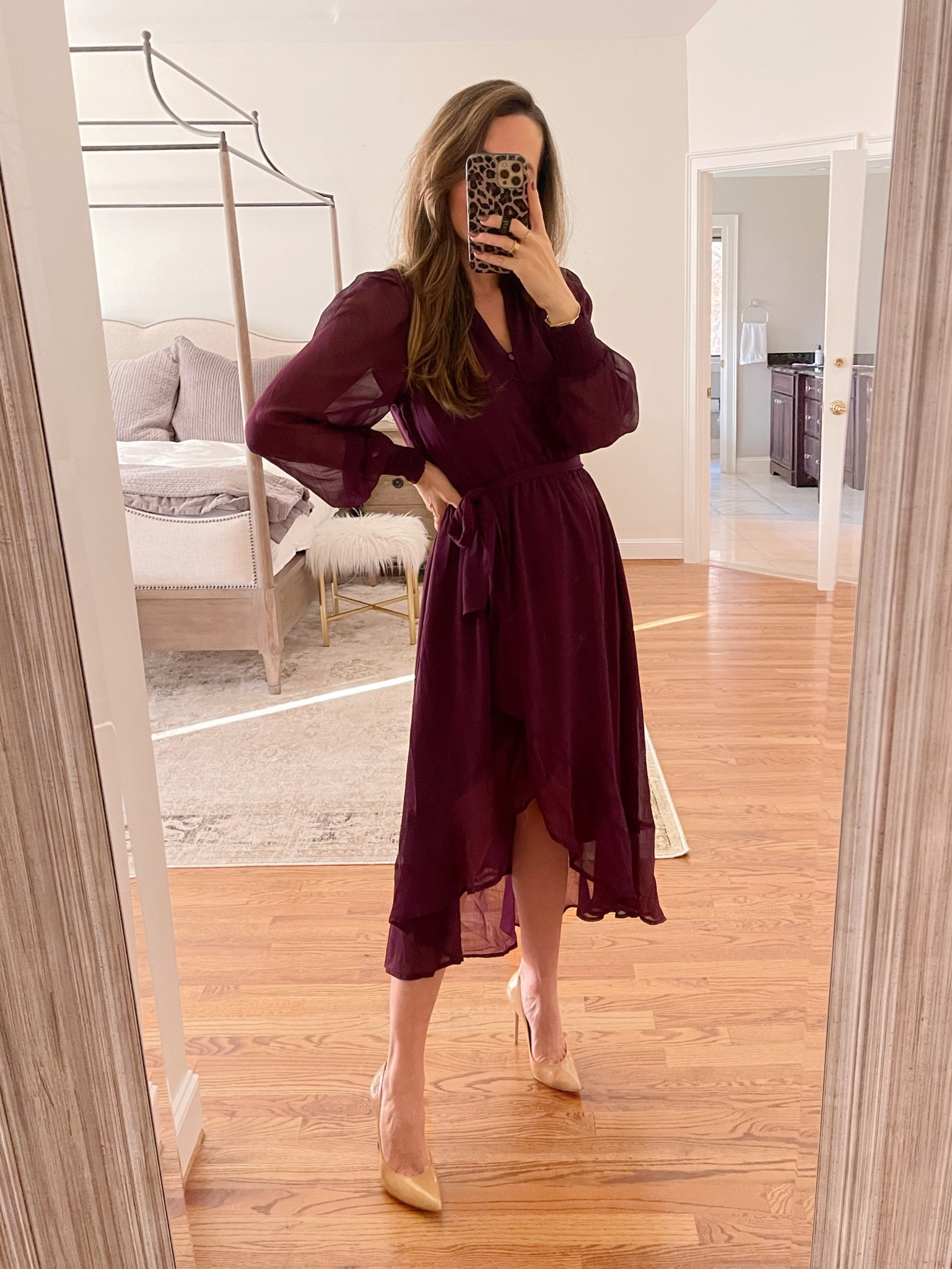 Holiday dress, runs large, size down one size (wearing XS). Use code OHSOGLAM10 for 10% off  

#LTKHoliday