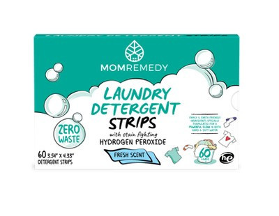 MomRemedy Eco-Friendly Laundry Detergent Strips - 60 Ct, up to 120 Loads (Fresh Scent) | Target