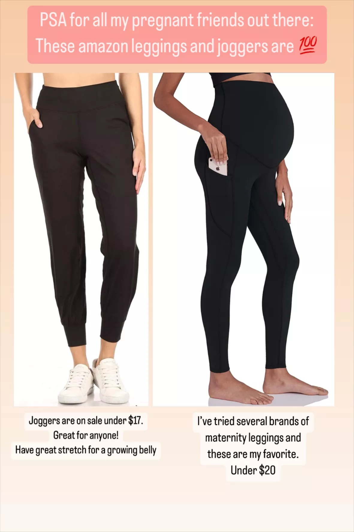 Buy Enerful Women's Maternity Workout Leggings Over The Belly