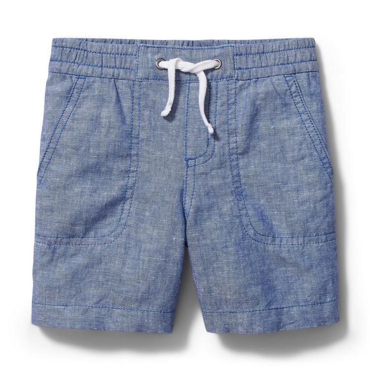 Chambray Linen Pull-On Short | Janie and Jack