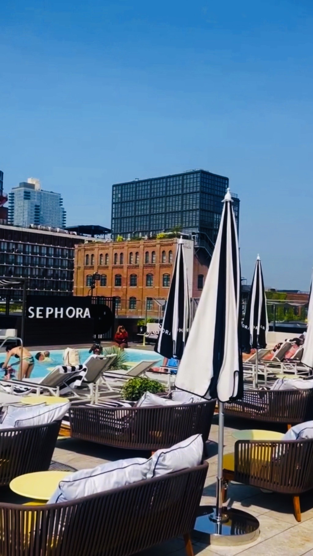 The William Vale Hotel in Williamsburg, Brooklyn, is serving the ultimate New York summer escape with its 60-foot outdoor pool, sweeping Brooklyn and Manhattan skyline views, stylish poolside seating, striped loungers, daybeds, cabanas and sun deck. This season, the hotel’s pool has been transformed into the first-ever Sephora Summer Club, complete with signature black-and-white Sephora details, beauty moments, sun-care favorites and a full resort-style atmosphere above the city. Hotel guests receive pool access, and day-pass options may be available for locals looking to plan a Brooklyn pool day. The William Vale also features modern architecture, private balconies, elevated dining, rooftop views and beautiful indoor and outdoor shared spaces. Nirvana is linking all her favorite Sephora beauty, skincare, sun-care, makeup and summer essentials so you can recreate the Sephora Summer Club experience.

Nirvana the Shih Tzu 💋 Nirvana Approved

#LTKTravel #LTKBeauty #LTKdayinmylife