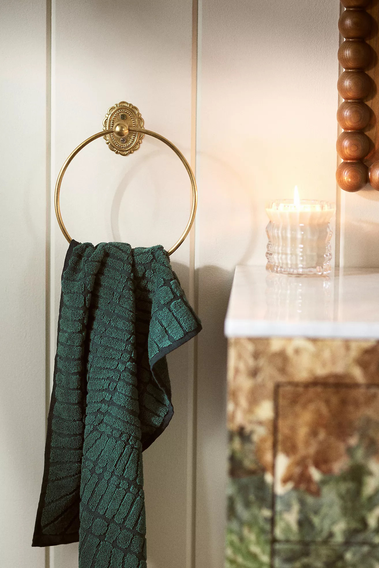 Louisa Scalloped Towel Ring | Anthropologie (US)