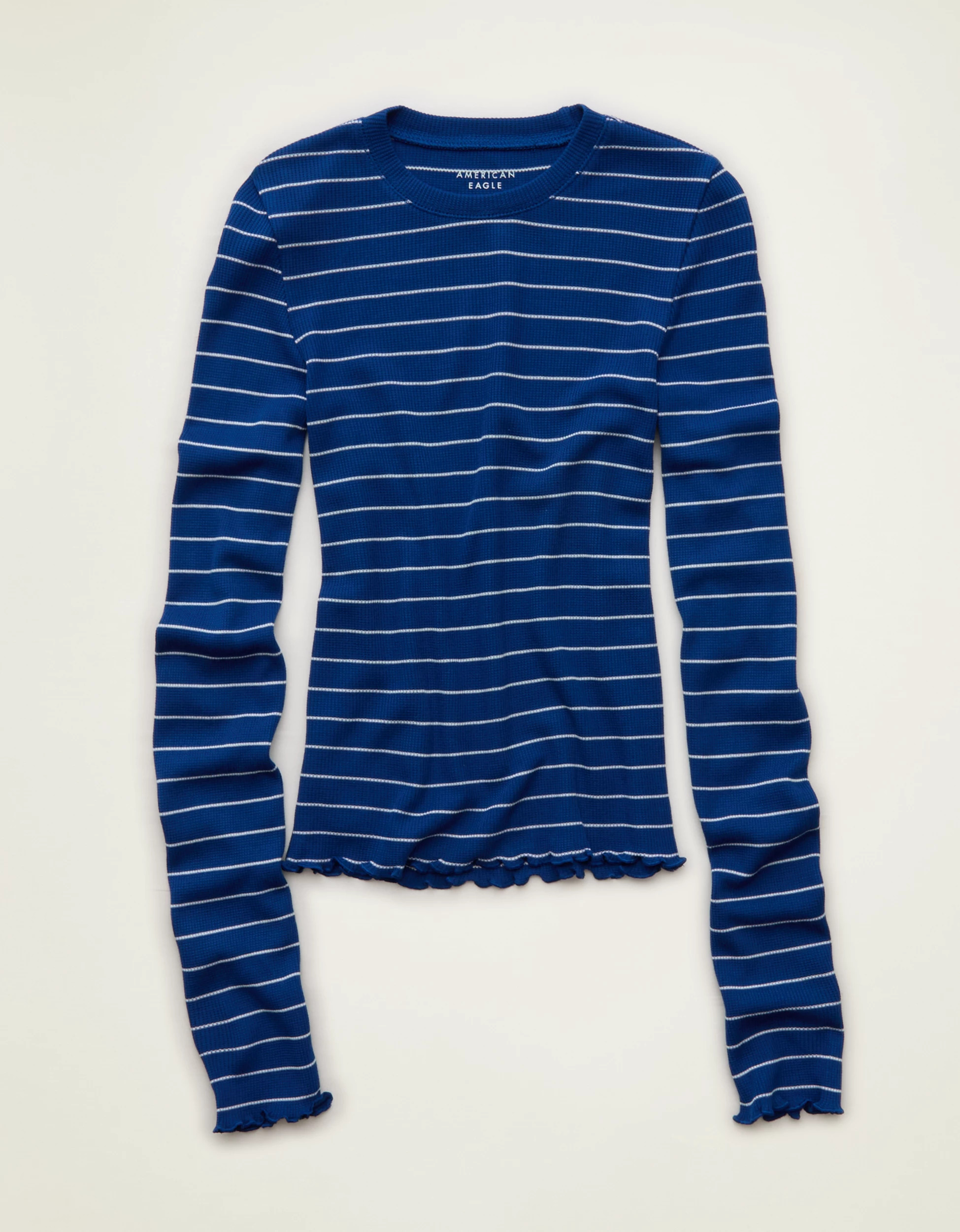 AE Soft & Sexy Waffle Long-Sleeve T-Shirt | American Eagle Outfitters (US & CA)
