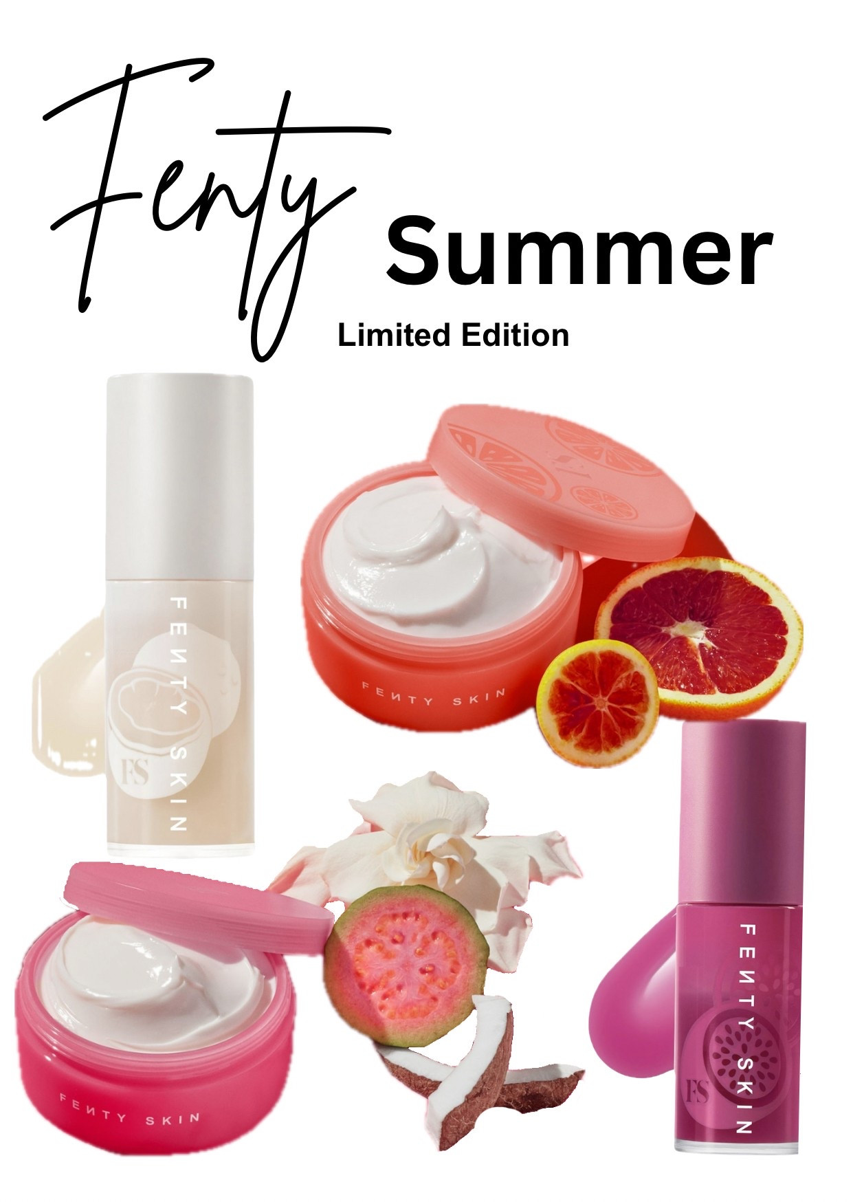 Shop Fenty skin LIMITED EDITION summer collection 2025. 

#fentyskinbuttadrop #newatsephora #fentylipoil #fentyskin 

#LTKBeauty #LTKU #LTKSaleAlert