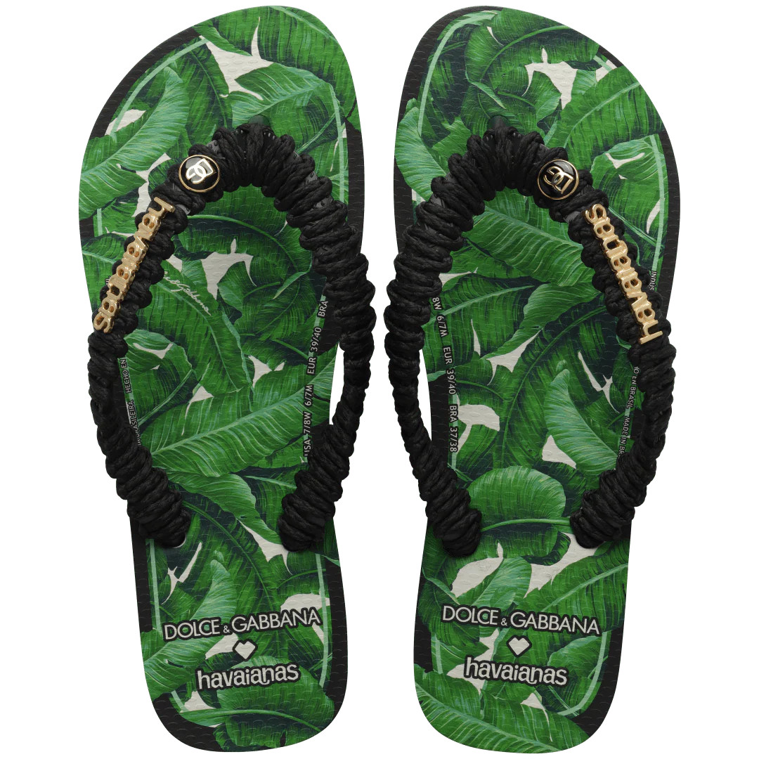 Women's Dolce&Gabbana Banano Top Flip Flops Black | Havaianas | Havaianas