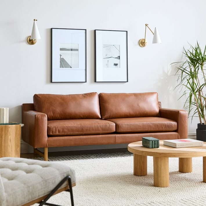 Eddy Leather Sofa (60"–94") | West Elm (US)