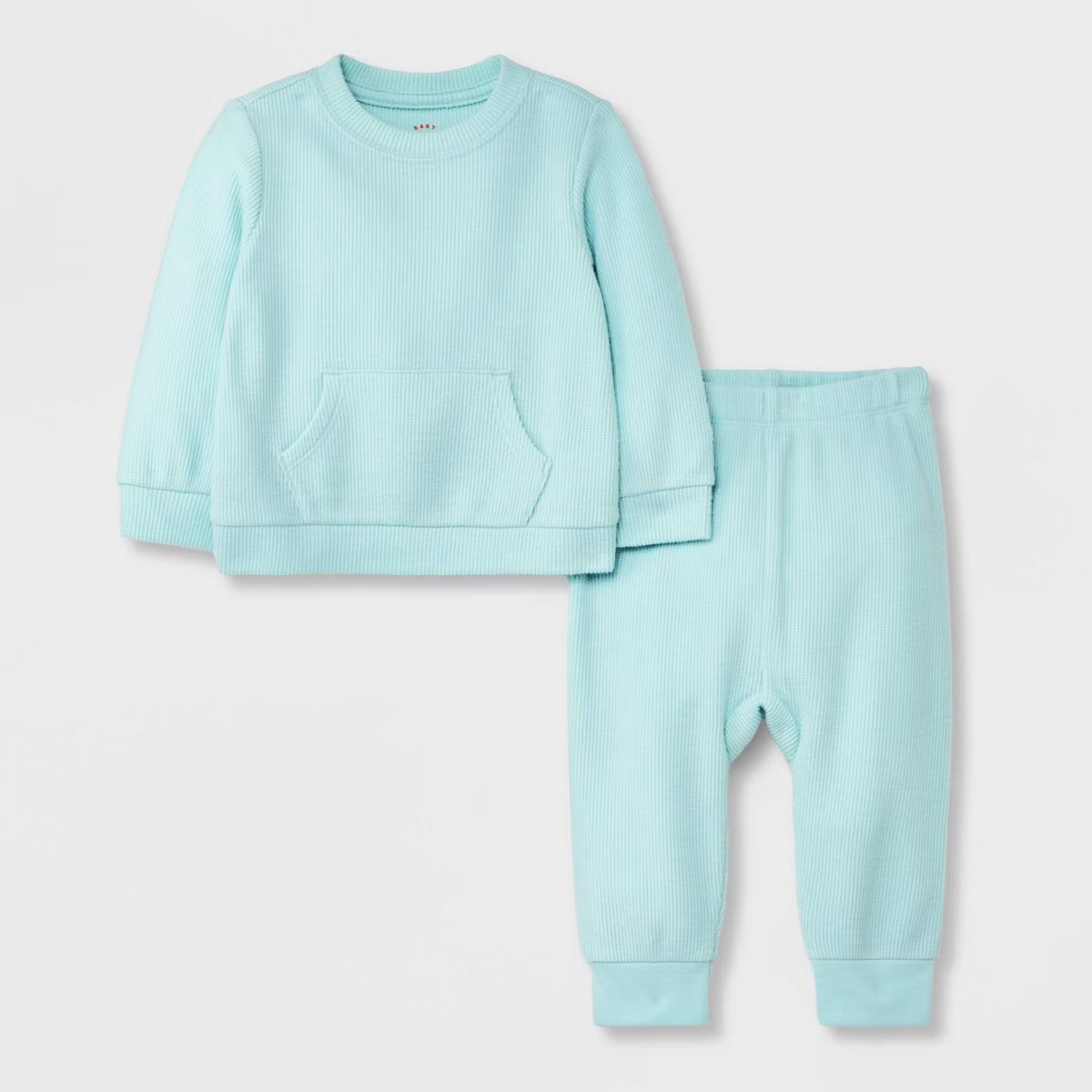 Baby 2pc Cozy Thermal Kangaroo Top & Bottom Set - Cat & Jack™ | Target