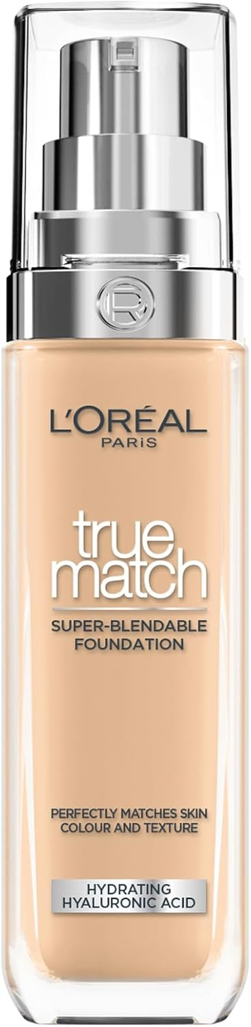 L'Oréal Paris True Match Foundation, SPF16, Shade 3W Golden Beige 30ml | Amazon (UK)