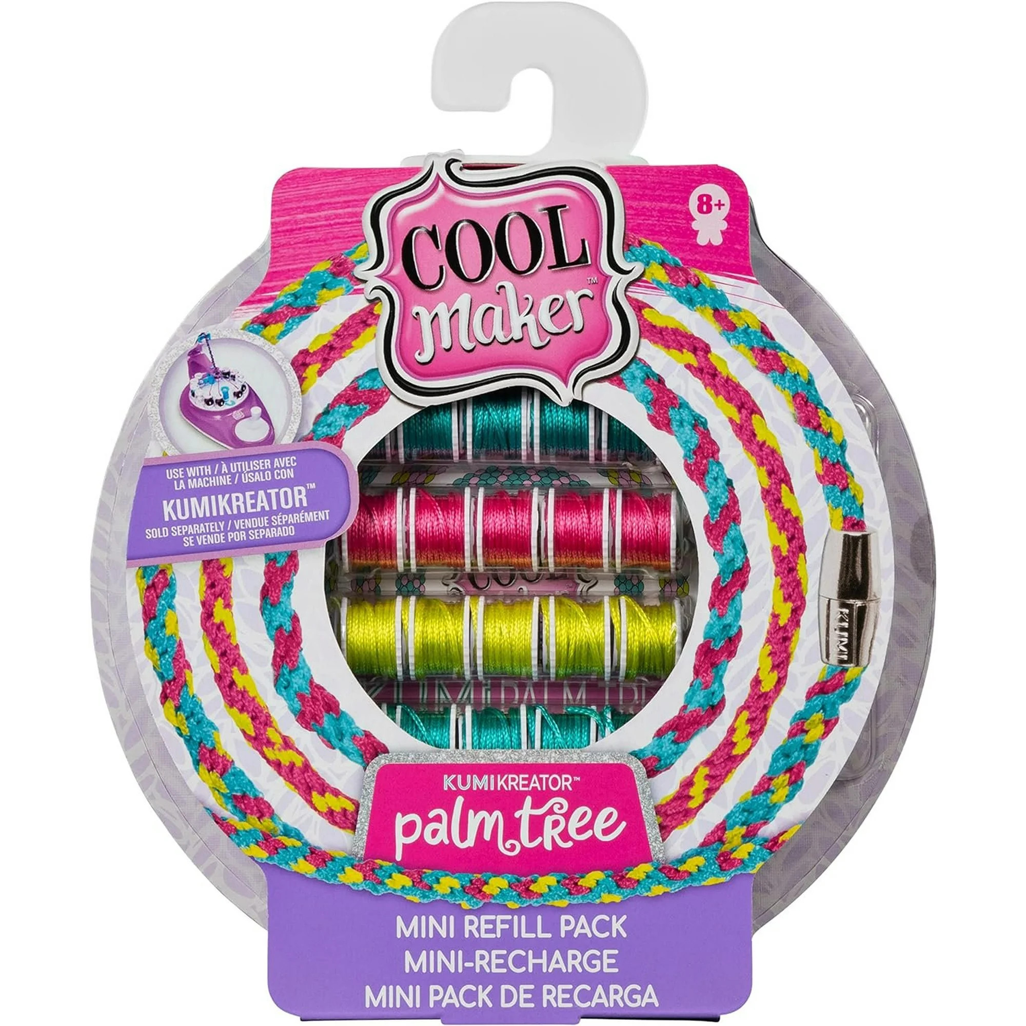 Cool Maker, KumiKreator Palm Tree Mini Fashion Pack Refill, Friendship Bracelet Activity Kit | Walmart (US)
