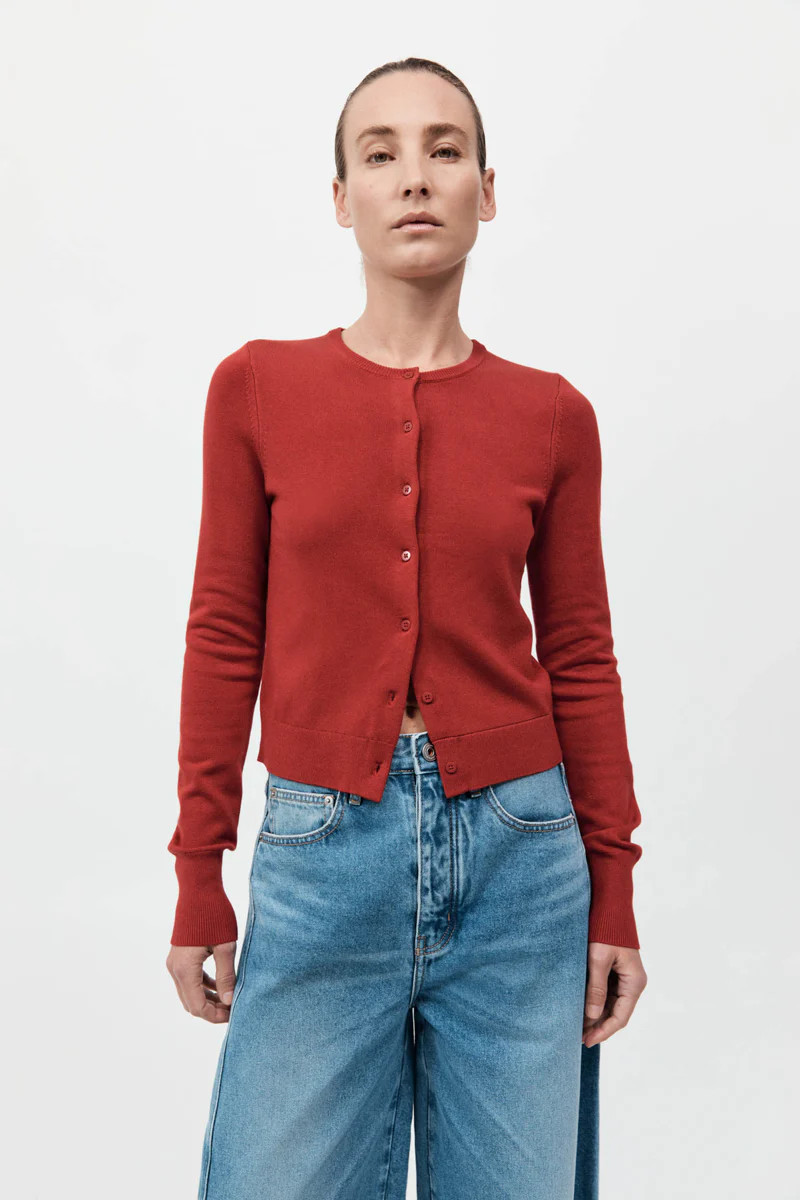 Classic Cardigan - Rosso | St. Agni (US, UK, EU)