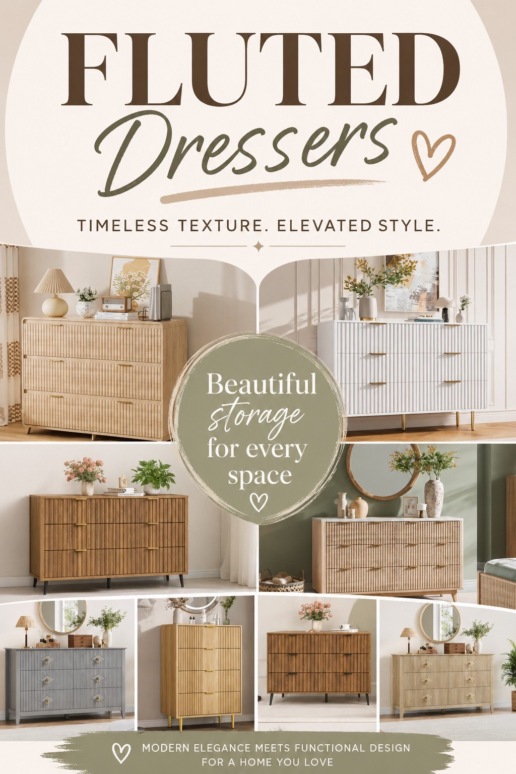 Fluted Dressers That Instantly Elevate Your Bedroom ✨


Looking for a simple way to give your bedroom a designer look? Fluted dressers are one of the biggest furniture trends right now, combining beautiful texture, modern elegance, and functional storage. From warm natural wood finishes to chic white and neutral tones, these stylish dressers add depth and sophistication to any space while keeping your home organized. Save this pin for your next bedroom makeover or furniture refresh!

#FlutedDresser #BedroomFurniture #HomeDecorIdeas #BedroomInspo #ModernHomeDecor #NeutralHome #FurnitureDesign #BedroomMakeover #CoastalDecor #ScandinavianStyle