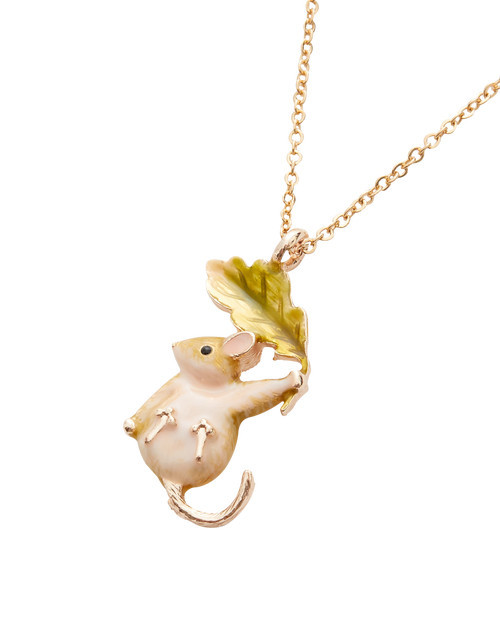 Fable England Enamel Dormouse Short Necklace in Multi & Gold at Nordstrom | Nordstrom