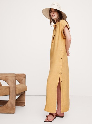 Linen Kaftan Maxi Dress | Banana Republic (US)